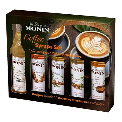 Monin Sirup Kaffee Set 5x 5cl – Diverses Kaffeemaschinen & Teemaschinen Zubehör