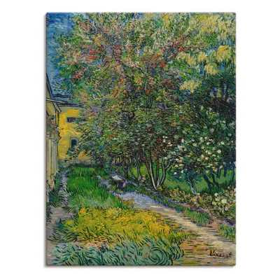 Artland Leinwandbild "Der Garten vom St. Paul Krankenhaus" Garten 1 Stk. tlg. auf Holzrahmen gespannt