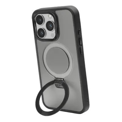 SBS, Kompatibles kabelloses Laden, MagSafe-kompatible Ladehülle mit Metallverarbeitung und Ring mit Standfunktion für iPhone 15 