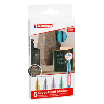 EDDING Gloss Paintmarker 780 0.8mm 780-E5-met ass2 metallic 5 Stück