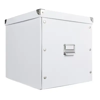 Aufbewahrungsbox in Weiss | 33.5 × 32 × 33 cm
