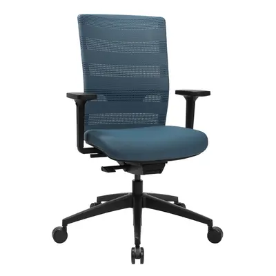Office swivel chair Topstar Sitness AirWork with 1D armrests, Blue, New, Ergonomic chair - ideal for flexible working