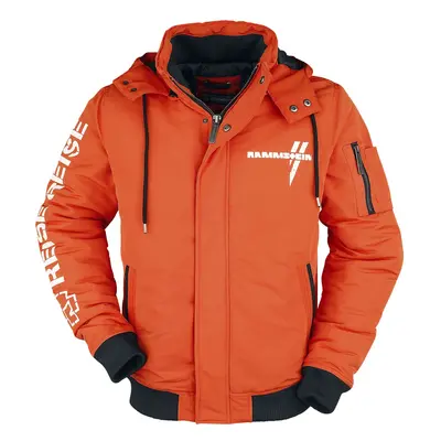 Rammstein Winterjacke Winterjacke orange schwarz