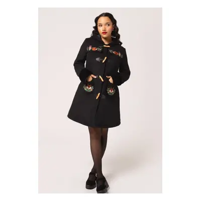 Hell Bunny Basil Coat Mantel schwarz