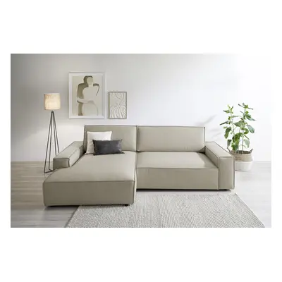 Home affaire "NEU: SHERWOOD XXL 284, Big-Sofa L-Form, tiefe Sitzfläche 95 cm, Cord" Recamiere rechts/links, als Schlafsofa stell