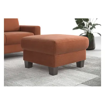 Home affaire Polsterhocker "Summer" inkl. Stauraum, Cord-Bezug, wengefarbene Holzfüsse