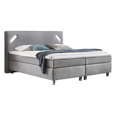 Westfalia Schlafkomfort Boxspringbett mit LED-Beleuchtung und Topper