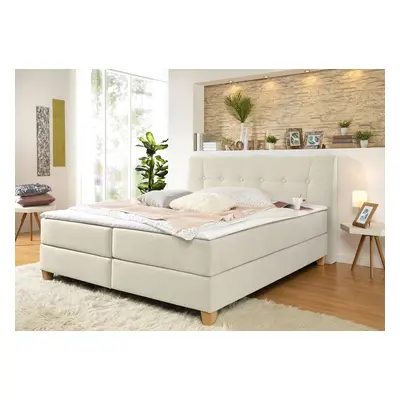 Home affaire Boxspringbett "Calloway" inkl. Topper, XXL-Ausführung, in 4 Farben, 5 Breiten, 3 Matratzenarten