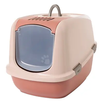 Savic Katzentoilette Nestor Jumbo - champagner rosa / toskana rot