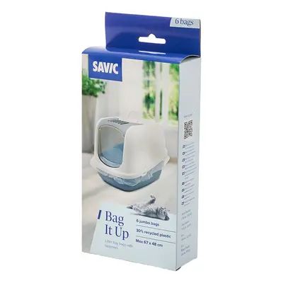 Savic Katzentoilette Nestor Jumbo - Bag it Up Litter Tray Bags, Jumbo, 6 Stück