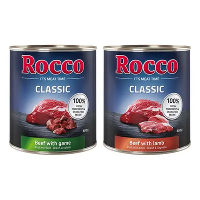 Sparpaket Rocco Classic 12 x 800 g - Mix: Lamm & Wild