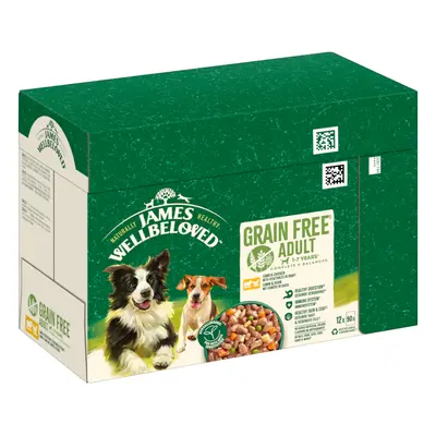 James Wellbeloved Grain Free Hypoallergenic Lamm & Huhn mit Gemüse - Sparpaket: 48 x 90 g
