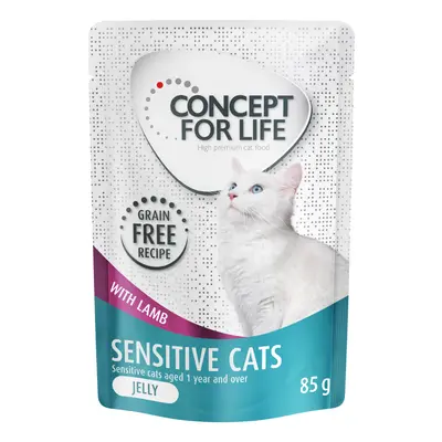 Concept for Life Sensitive Cats, mit Lamm, getreidefrei - in Gelee - Sparpaket: 24 x 85 g