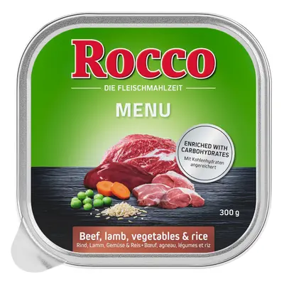 Rocco Menü 9 x 300 g - Rind mit Lamm, Gemüse & Reis