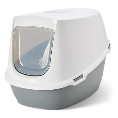 Savic Katzentoilette Robin Jumbo - hellgrau / weiss