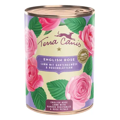 Sparpaket Terra Canis Menü Floralis 12 x 400 g - Englische Rose: Lamm
