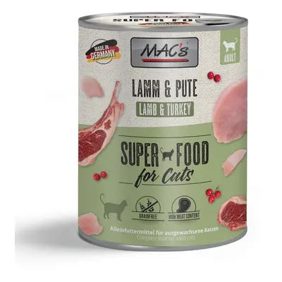Sparpaket MAC´s Cat 24 x 800 g - Lamm & Pute