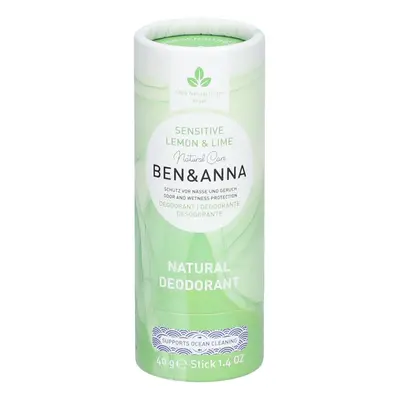 Ben & Anna Natural Deodorant Papertube Lemon & Lime Sensitive
