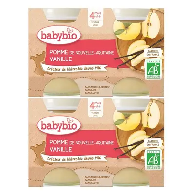 Babybio Pomme DE Nouvelle-Aquitaine Vanille ab 4 Monate