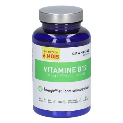 Granions Vitamine B12 – mit 1200 µg Methylcobalamin (6-Monatskur)
