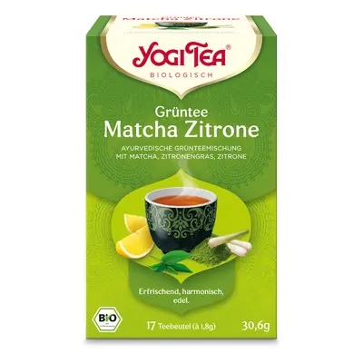 Yogi Tea® Grüntee Matcha Zitrone, Grüner Bio-Tee
