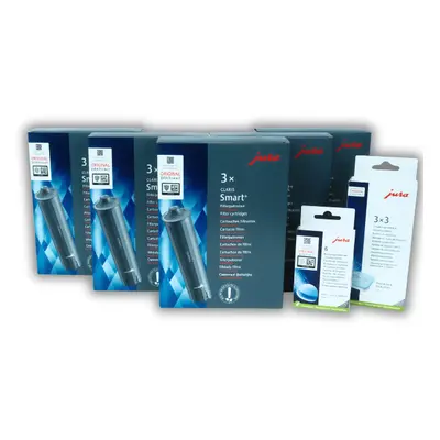 Jura Fünfereck Claris Smart + inkl. Pflegeset Mini (15 Filter + Reinigungstabletten und Entkalku