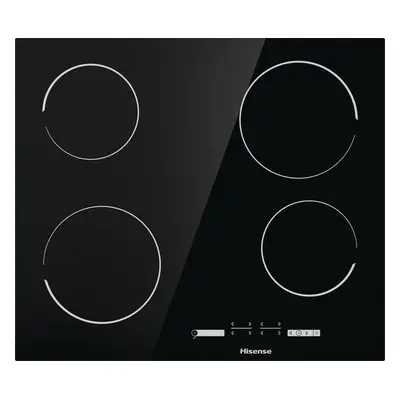 HISENSE Glaskeramikkochfeld HiLight HI4 E 6431C Schwarz glänzend