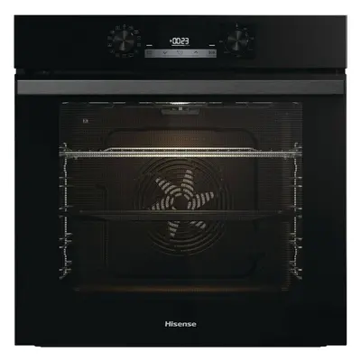 HISENSE Backofen Pyrolyse BlackGlass HI4 BI 64211PB Glasfront schwarz