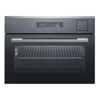 Electrolux Einbaubackofen Compact EURO Steam Multifunktions-Ofen Chrom, EB4PL70KCN, 944066971