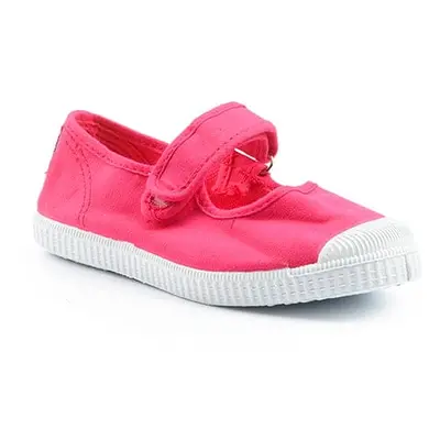 Cienta Ballerine En Toile Et Synthetique Avec Bride A Velcro-31 31