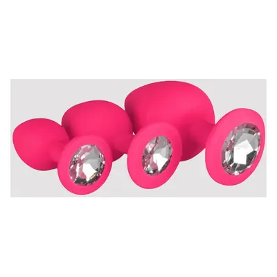 EasyToys Diamond Plug Set Anal Plug, Pink - Amorana