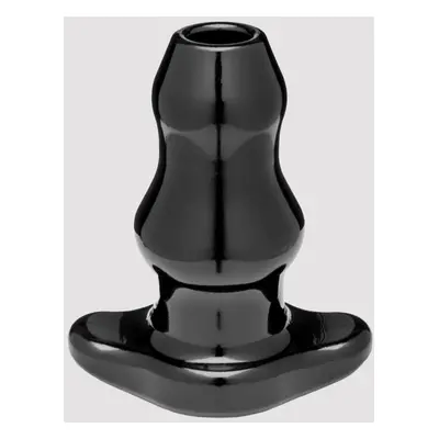 Perfect-Fit Double Tunnel Medium Anal Plug, Schwarz - Amorana