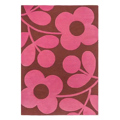 Designer Teppich „Sprig Stem“ Paprika - handgetuftet, aus 100% reiner Schurwolle