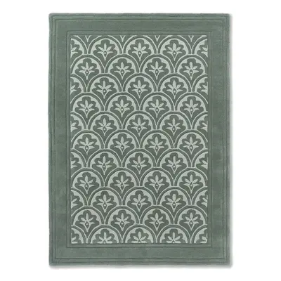 Designer Teppich „La Caterina“ Fern/Grün - handgetuftet, 100% Wolle