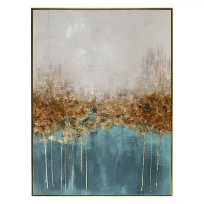 Handgemaltes, gerahmtes Bild „Golden Sea“ x cm