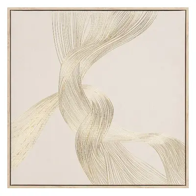 Handgefertigtes, gerahmtes Bild „Golden Swirl“ x cm
