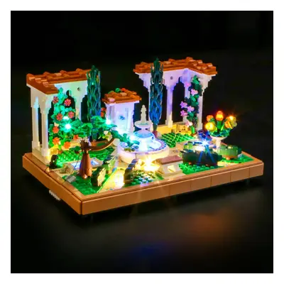 LED Licht Set für LEGO Springbrunnengarten (10359) inkl. Fernbedienung