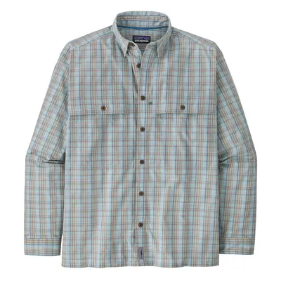 Patagonia Men's L/S Island Hopper Shirt  - Hemd - Down River: Steam Blue -