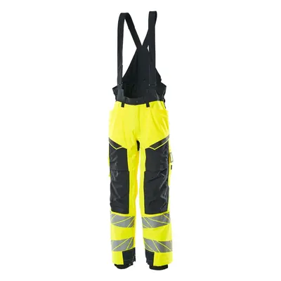 MASCOT Winterlatzhose - schwarzblau / hi-vis gelb -