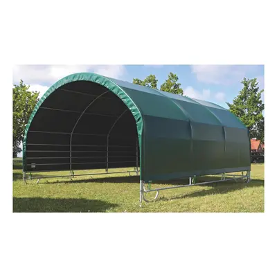 Coverall Mobiler Weideunterstand mit langer Dachplane - Grün -