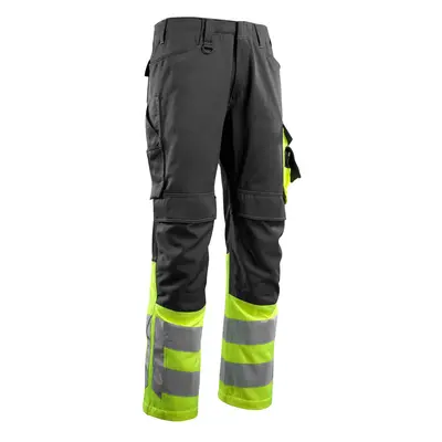 MASCOT Leeds Arbeitshose - schwarz/hi-vis gelb - Schwarz/Neongelb -