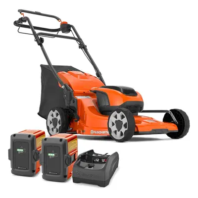 Husqvarna Akku - Rasenmäher LC 142iS - mit 2 Akku & 1x Ladegerät