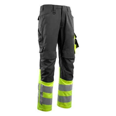 MASCOT Leeds Arbeitshose - schwarz/hi-vis gelb - Schwarz/Neongelb -