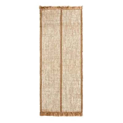 ferm LIVING - Athens Stripes Teppich 80 x 200 cm natur/creme