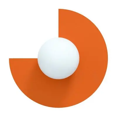 Swedish Ninja - Candy Big Circle S Wandleuchte, orange