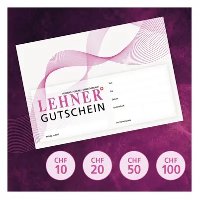 Geschenk-Gutscheine von Lehner Versand