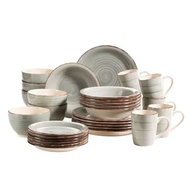Mäser Geschirr-Set Lumaca 30-teilig grau