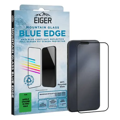 Eiger iPhone 16 Pro Max Blue Edge Display-Schutzglas