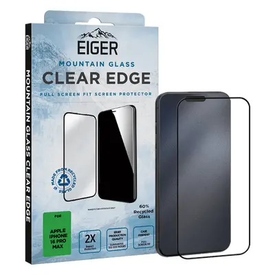 Eiger iPhone 16 Pro Max Clear Edge Display-Schutzglas (Full Screen Fit)