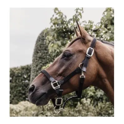 Kentucky Stallhalfter Plaited Nylon - schwarz Grösse Halfter: Full, Farbe: Schwarz